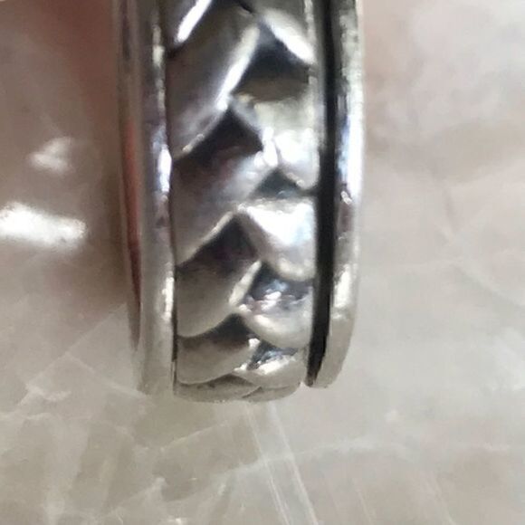 Elegant Braided Intricate Design 925 Silver Ring - Picture 2 of 6